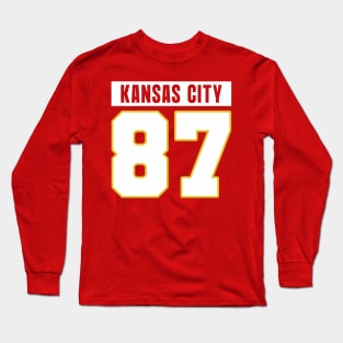 Travis kelce || Football || 87 || Front back Long Sleeve T-Shirt